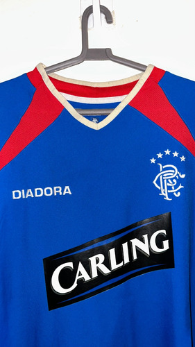 Camiseta Rangers Escocia Diadora 2003/04 Original Azul 