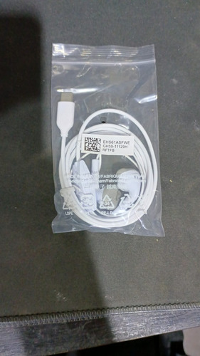 Auriculares Ficha C Compatible Samsung Manos Libres Blanco