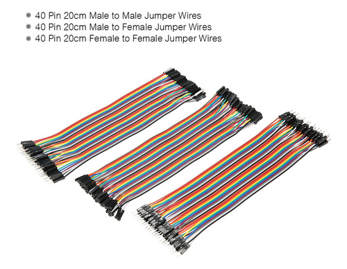 Kit De Cables Planos Breadboard Jumper Wires, 240 Piezas
