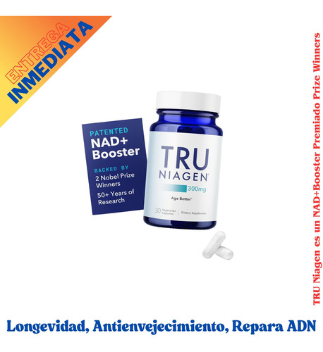 Tru Niagen 100mg Introductor Nad+ Boosting Suplemento Hrds3
