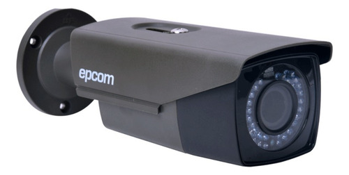 Cámara De Seguridad Epcom Hd 1080p Bullet Color Gris