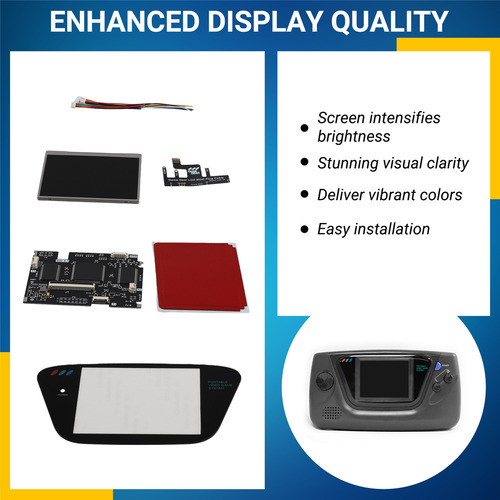 Kits De Pantalla Lcd V4 Ips Ogs Para Sega Game Gear Full Scr