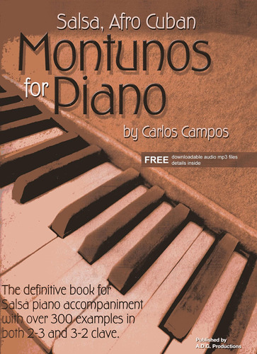 Libro:  Salsa & Afro Cuban Montunos For Piano Audio Files