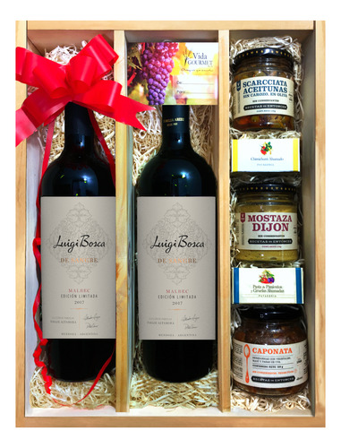 Regalo Vino Vegetarianos Kit Vinos Gourmet Caja De Madera