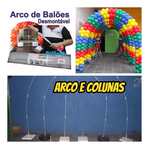 Imagem 3 de 10 de Arco Desmontável Para Balões Flores Loja Da Fabrica++brindes