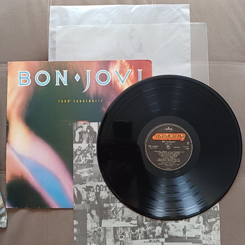Lp Bon Jovi 7800 Fahrenheit Em Ótimo Estado!! Com Encarte. (Usado)