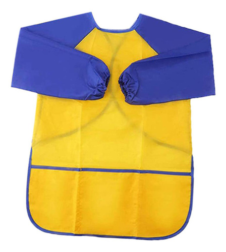 De Pintura Para Niños, Ajustable, Con 3 Bolsillos, Amarillo