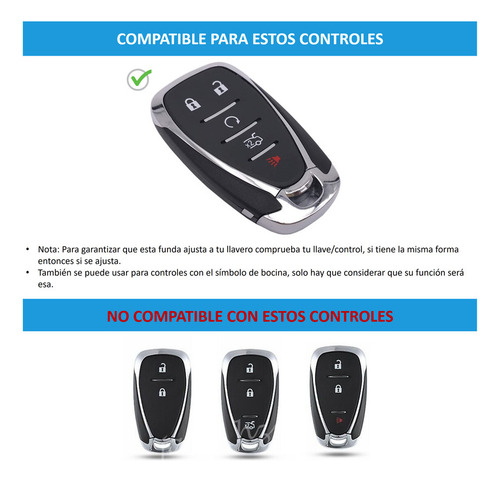 Funda Carcasa Llave Control Chevrolet Captiva 5 Botones