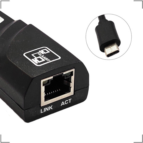Imagem 4 de 6 de Cabo Adaptador Usb Tipo-c Para Rj45 Ethernet