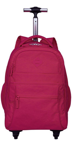 Mochila Sestini 4 Rodas Rolling Crinkle 34 Litros Pink