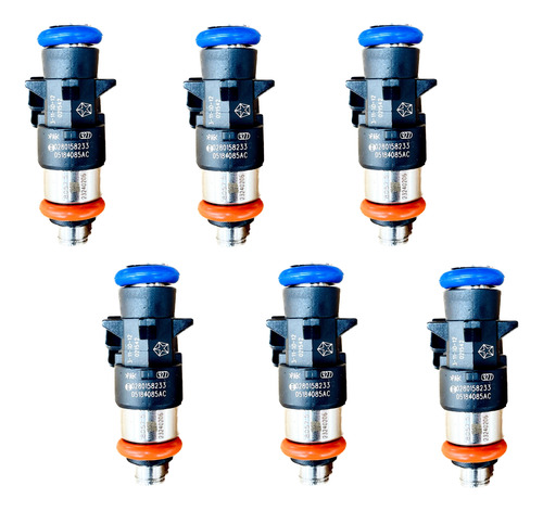 6x Inyector Gasolina 3.6l Ram 1500 2017 Original 0280158233
