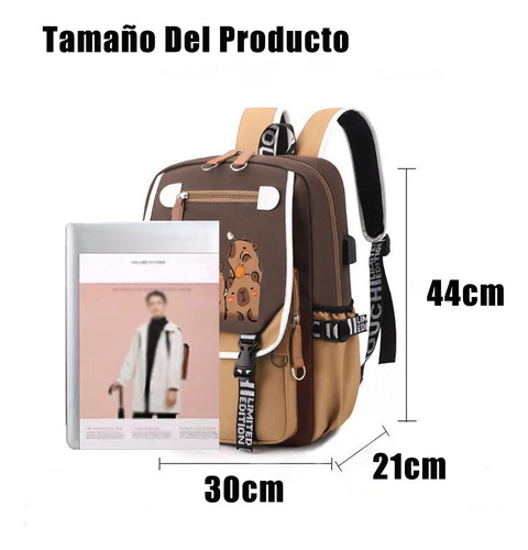Mochila Capibara, Capybara-mochila Kawaii, Mochila Capibara