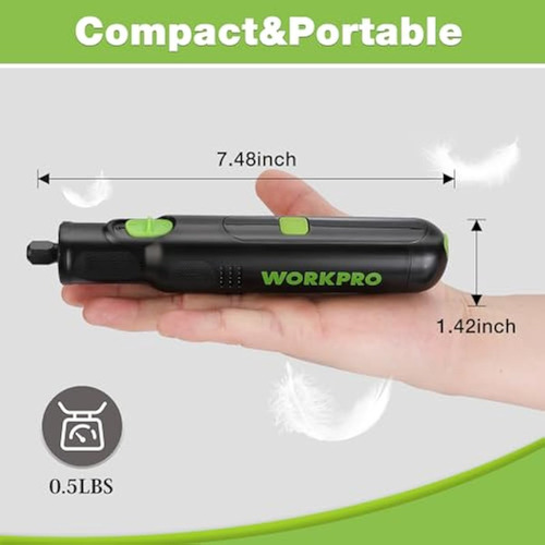 Ferramenta Rotativa Sem Fio Workpro, Kit De Ferramentas Rota