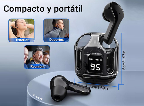 Vanir Auriculares Inalambricos Bluetooth Audifonos Gamer