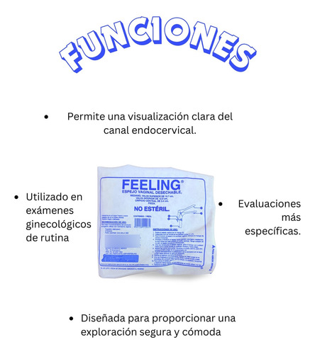 Espejo Vaginal Mediano Feeling Dl 10 Piezas