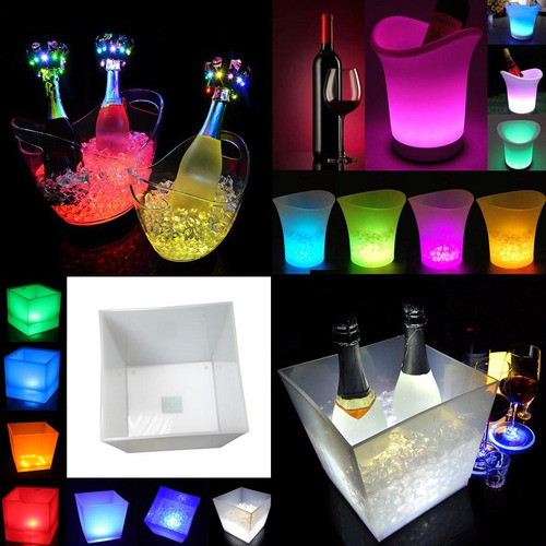 2x Led 5l De Champagne Beer Holder De Pub De Navidad