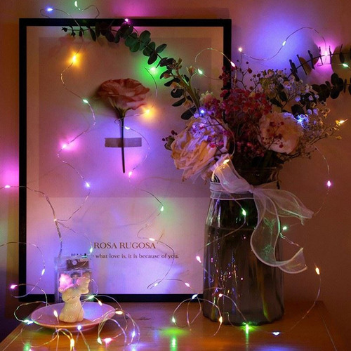 Nueva Cadena De Luces Led Usb De 50 Lámparas, Alambre De Cob
