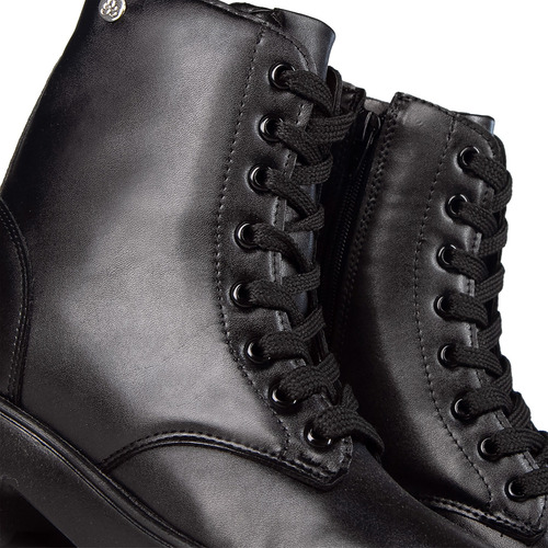 Borcegos Botas Citadina Mujer Sinteticas Vegan Acordonado