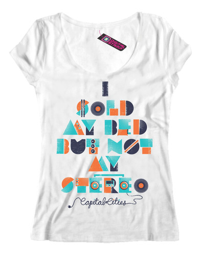 Remera Mujer Capital Cities I Sold My Bed Rp22 Dtg Premium