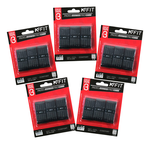 Over Grip K-fit Negro Pack 15 Unidades