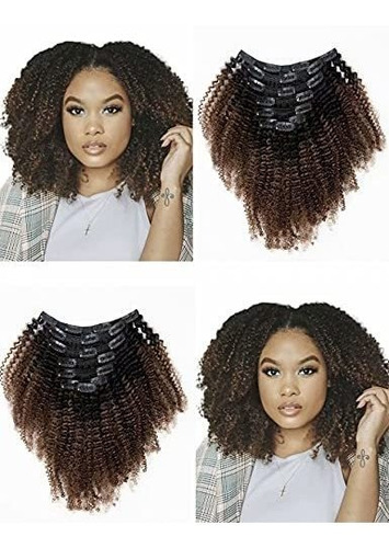 Extensiones De Cabello - Clip Ins Afro Kinky Curly For Black