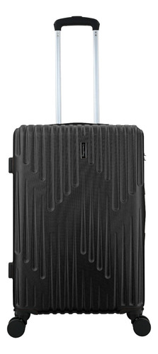 Mala De Viagem De Bordo Anac Rodinha Resistente 2532 - Preta Preta Lisa