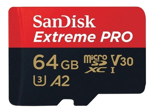 Tarjeta De Memoria Sandisk Extreme Pro 64gb 200mb/s Micro Sd