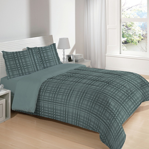 Imagen 1 de 8 de Acolchado Altenburg 2½ Plazas Reversible Relleno Suave Cuota