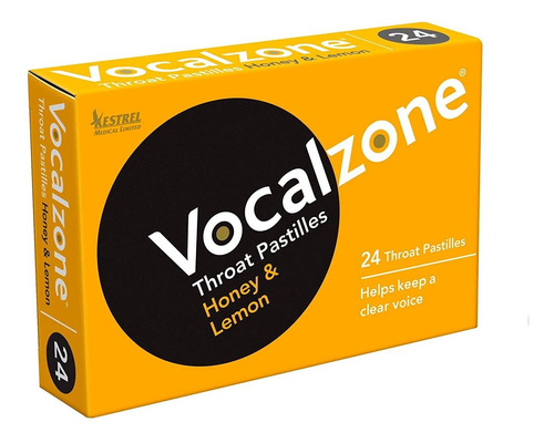 Vocalzone Pastillas De Garganta Miel Y Limón 24 - Para Dolor