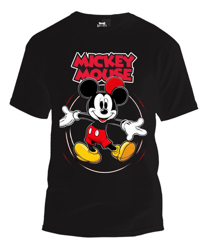 Playera Infantil Mickey Mouse Disney Cuello Redondo Casual