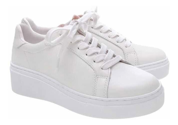 tenis branco couro arezzo