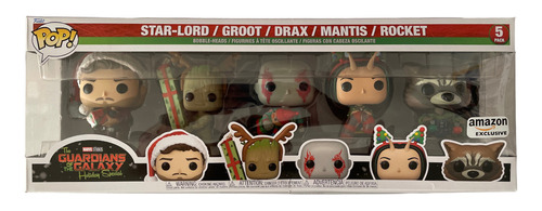 Funko Pop Guardianes De La Galaxia Navidad 5 Pack Exclusivo (Usado)