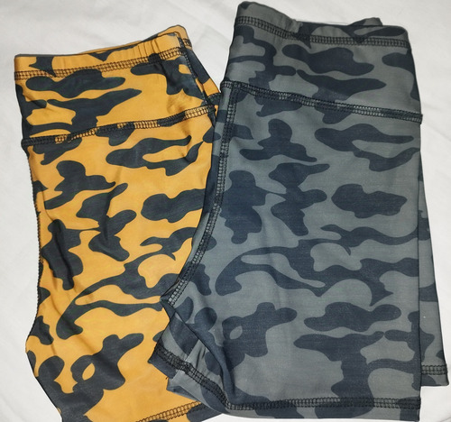 Shorts Para Deporte, Talla M, Color Gris Y Naranja
