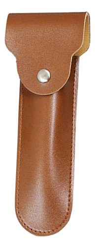 Estojo De Viagem Para Barbeador, Bolsa Castanho Brilhante