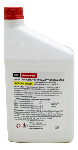 Refrigerante Anticongelante Concentrado R/ra/ab/1