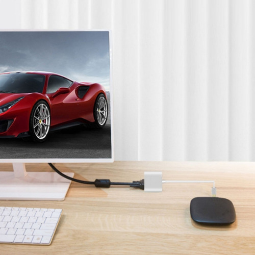 Convertidor De Vídeo Negro 5201b Usb 3.0 A Vga + Hdmi Hd