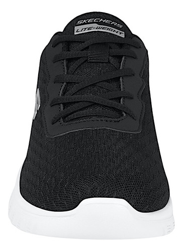 Tenis Dama Sckechers 896028bkw Textil Negro