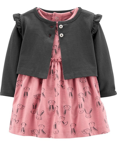 Vestido Body Bunny + Cárdigan Carters