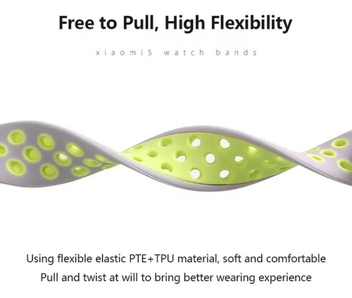 Imagen 3 de 4 de Malla Pulsera De Silicona Para Mi Band 5 Y 6