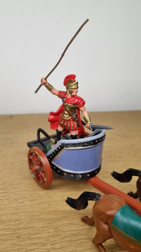 Soldaditos Dsg Britains Carroza Romana Biga Negra Frente Lila
