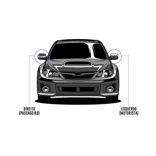 Lente Retrovisor Base Palio Siena Strada 96 A 00 Uno 95 A 04