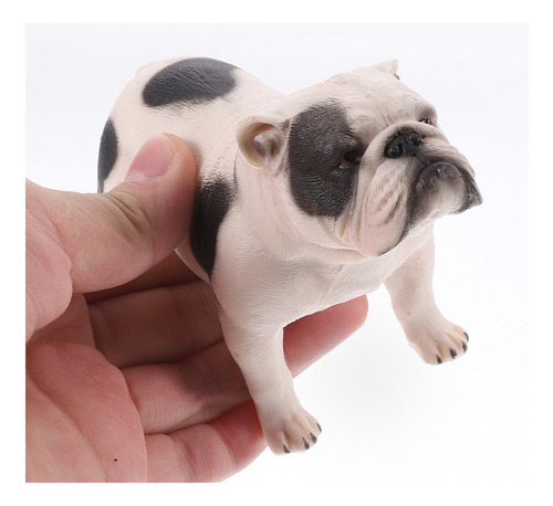 Ornamentos De Animais Reais Simulados Em Pvc De Bulldogs Ani