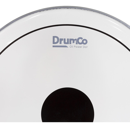 Parche Para Batería Oil Power Dot De 16 Dr-16dpobpd Drumco Color Blanco