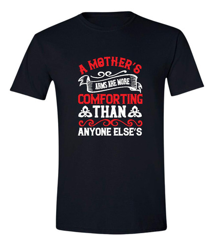 Playera Negra Hombre Mamá Madre Mamá Hijo Mamá Hija 488