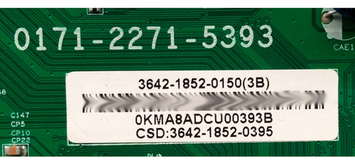 Main / Jvc 3642-1852-0150 / 0171-2271-5393 / Modelo Em42ftr (Usado)