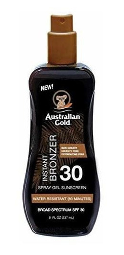 Australian Gold Spf 30 # Gel En Spray Bronceador Con 8 Onzas