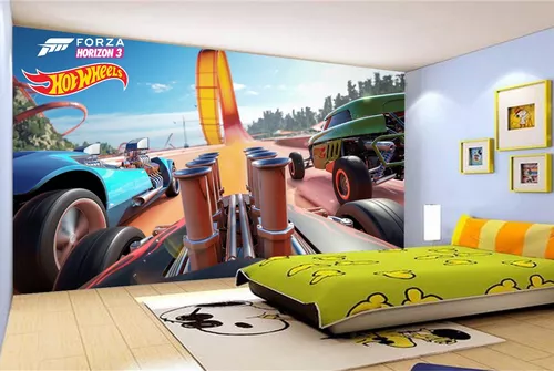 Papel De Parede Hotwheels Carros Pista Forza 4,5m² Nhw07