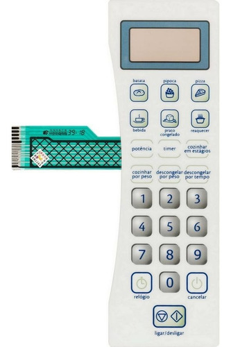 Membrana Teclado Microondas Consul Cms18bbhna Cms18bchn