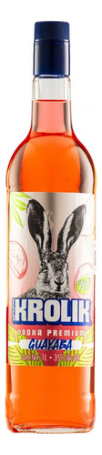 Pack De 6 Vodka Krolik Premiun Guayaba 1 L