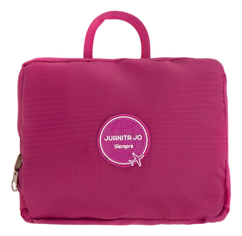 Cartera Plegable Para Viaje Minimax Juanita Jo Mujer Grande Fucsia Lisa